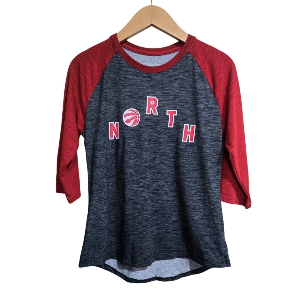 Nike Jordan Toronto Raptors Women's Size Small 3/4 Sleeve Shirt. Dri-fit